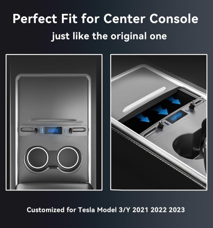 Teslula USB Hub Docking Station of Center Console Smart Sensor For Tesla Model3/Y