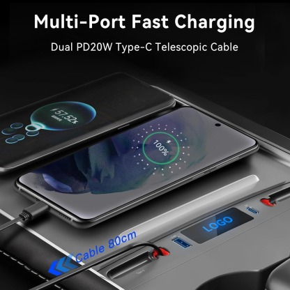 Teslula USB Hub Docking Station of Center Console Smart Sensor For Tesla Model3/Y