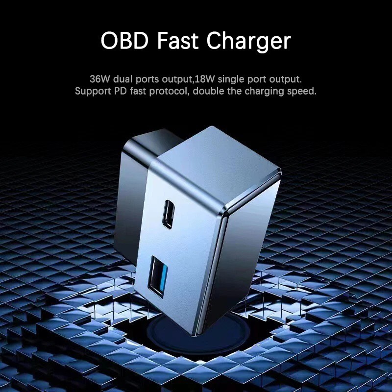 Teslula - Fast Charge Port - Aluminum OBD Charger for Tesla Model 3/Y