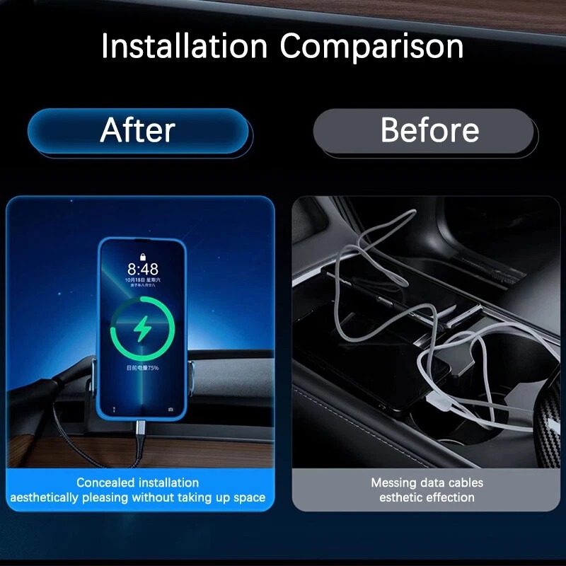 Teslula - Fast Charge Port - Aluminum OBD Charger for Tesla Model 3/Y