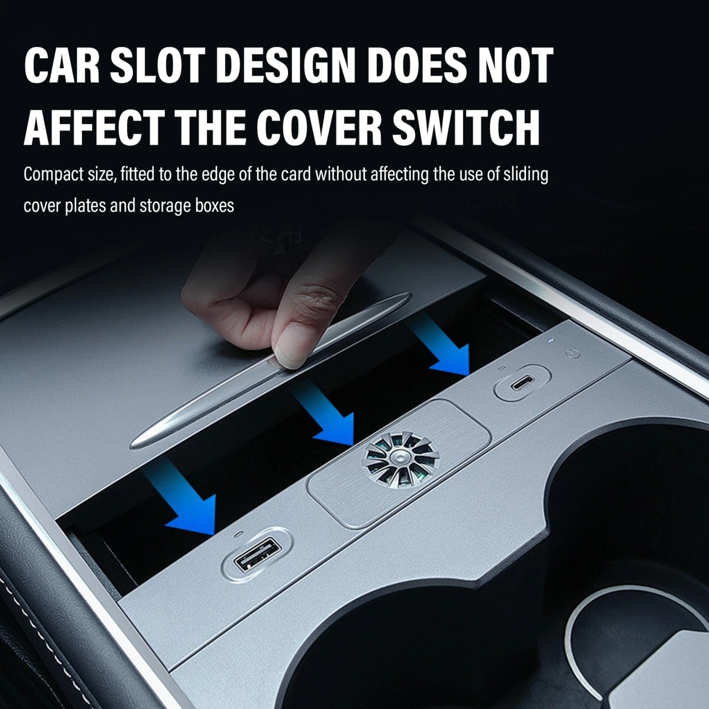 Teslula USB Hub for Tesla Model 3/Y,  Fast Charging Dock with Aromatherapy Diffuser