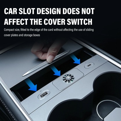 Teslula USB Hub for Tesla Model 3/Y,  Fast Charging Dock with Aromatherapy Diffuser