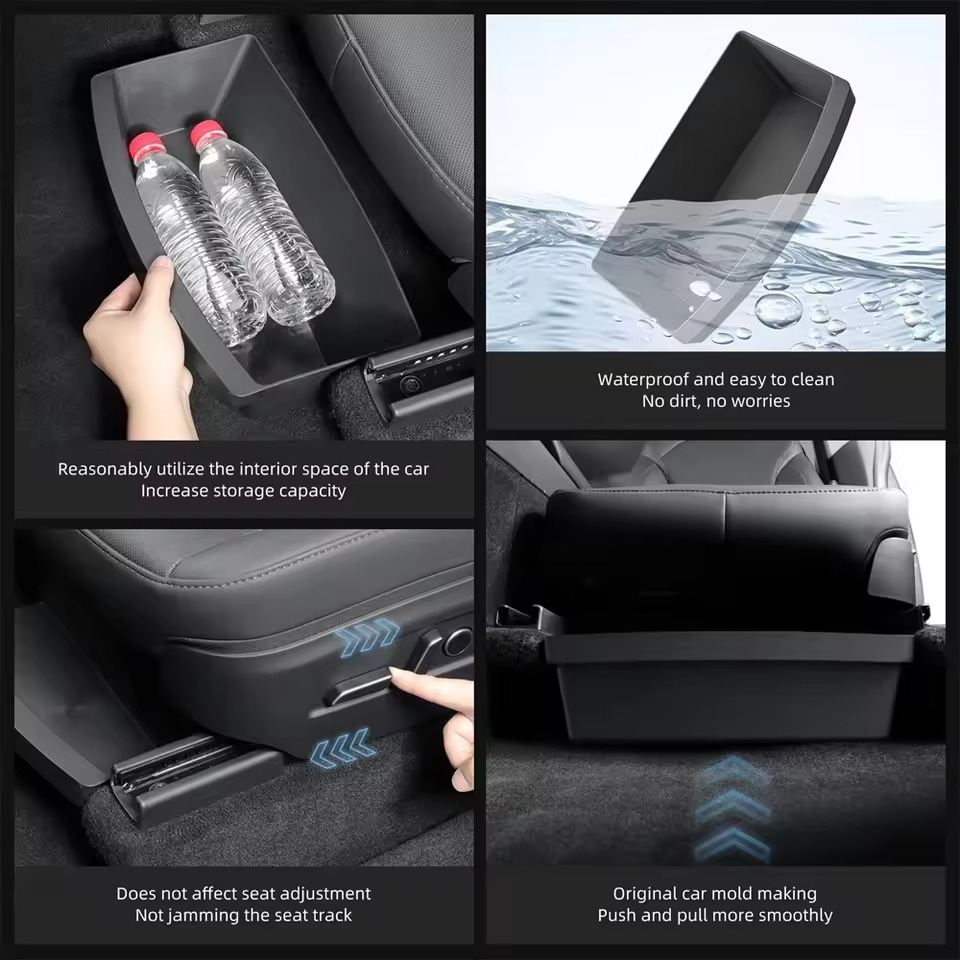 Teslula TPE Under Seat Storage Box for Model Y Juniper
