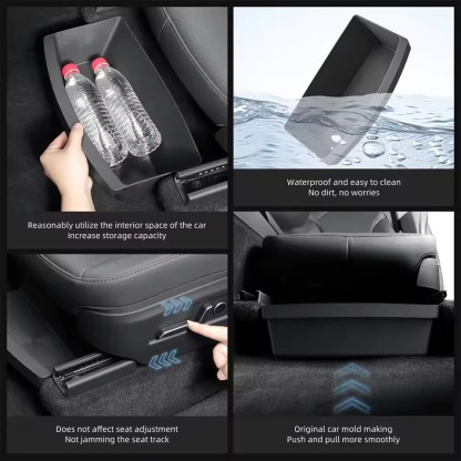 Teslula TPE Under Seat Storage Box for Model Y Juniper