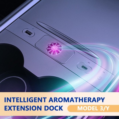 Teslula USB Hub for Tesla Model 3/Y,  Fast Charging Dock with Aromatherapy Diffuser