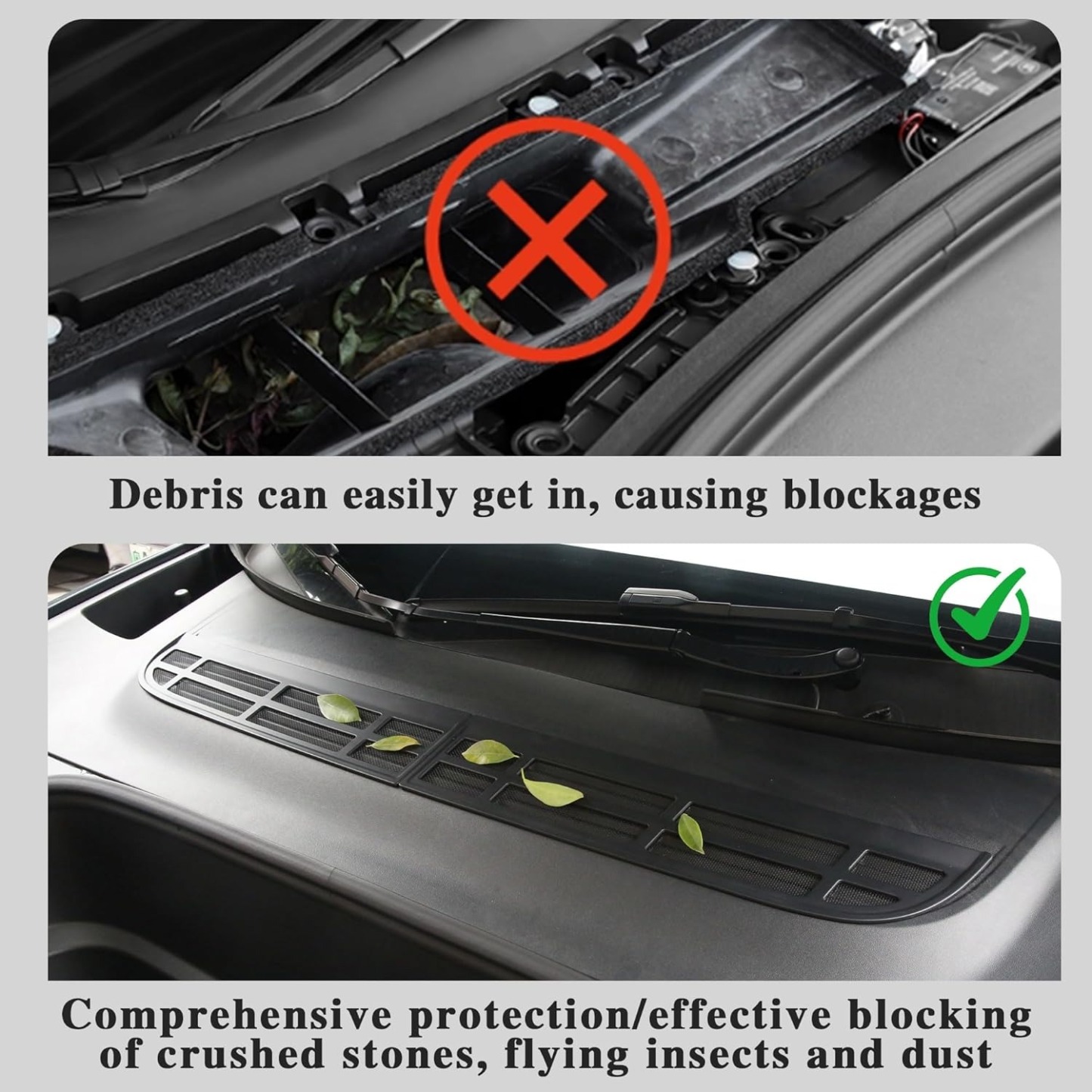 Teslula Air Intake Covers for Model Y Juniper - Debris Protection Set