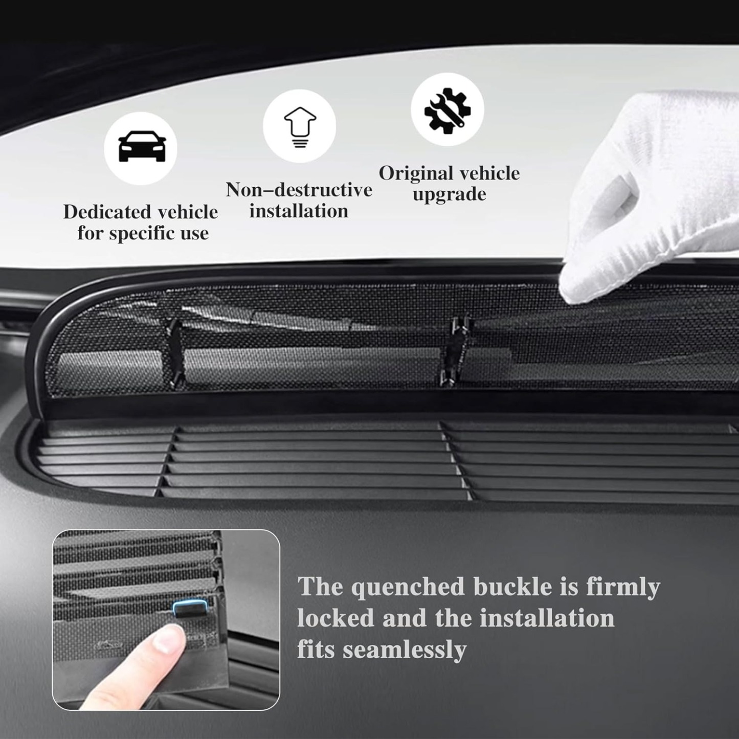 Teslula Air Intake Covers for Model Y Juniper - Debris Protection Set