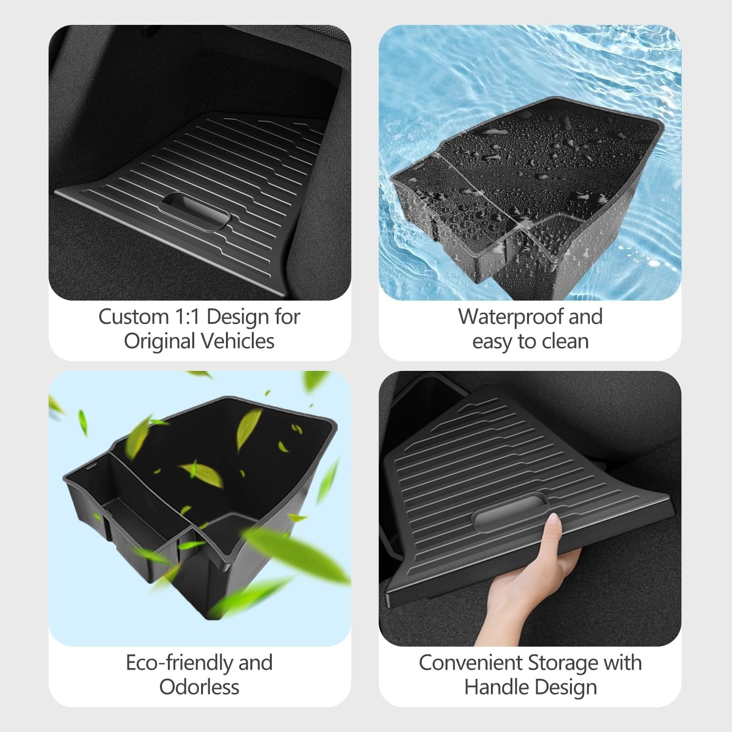 Tesla Model Y Juniper Trunk Storage Boxes | 6-Piece TPE Organizer Set