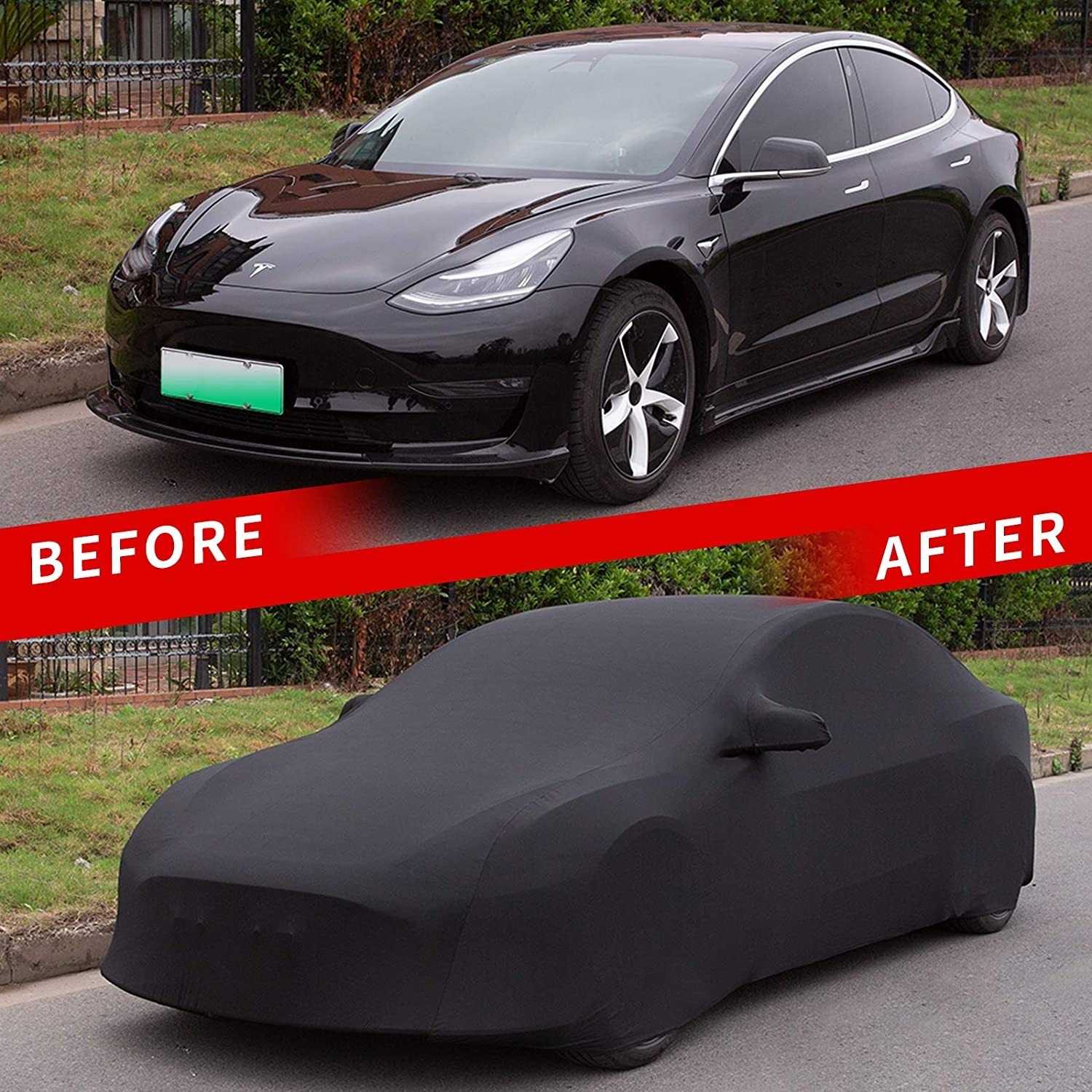 Teslula Indoor Car Cover for Tesla Model 3, Y, X, S | All-Weather Protection