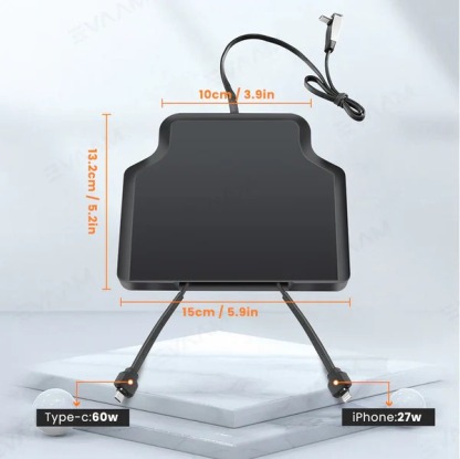 Teslula Armrest Box Hidden Expansion Dock for Model Y Juniper & Model 3 Highland