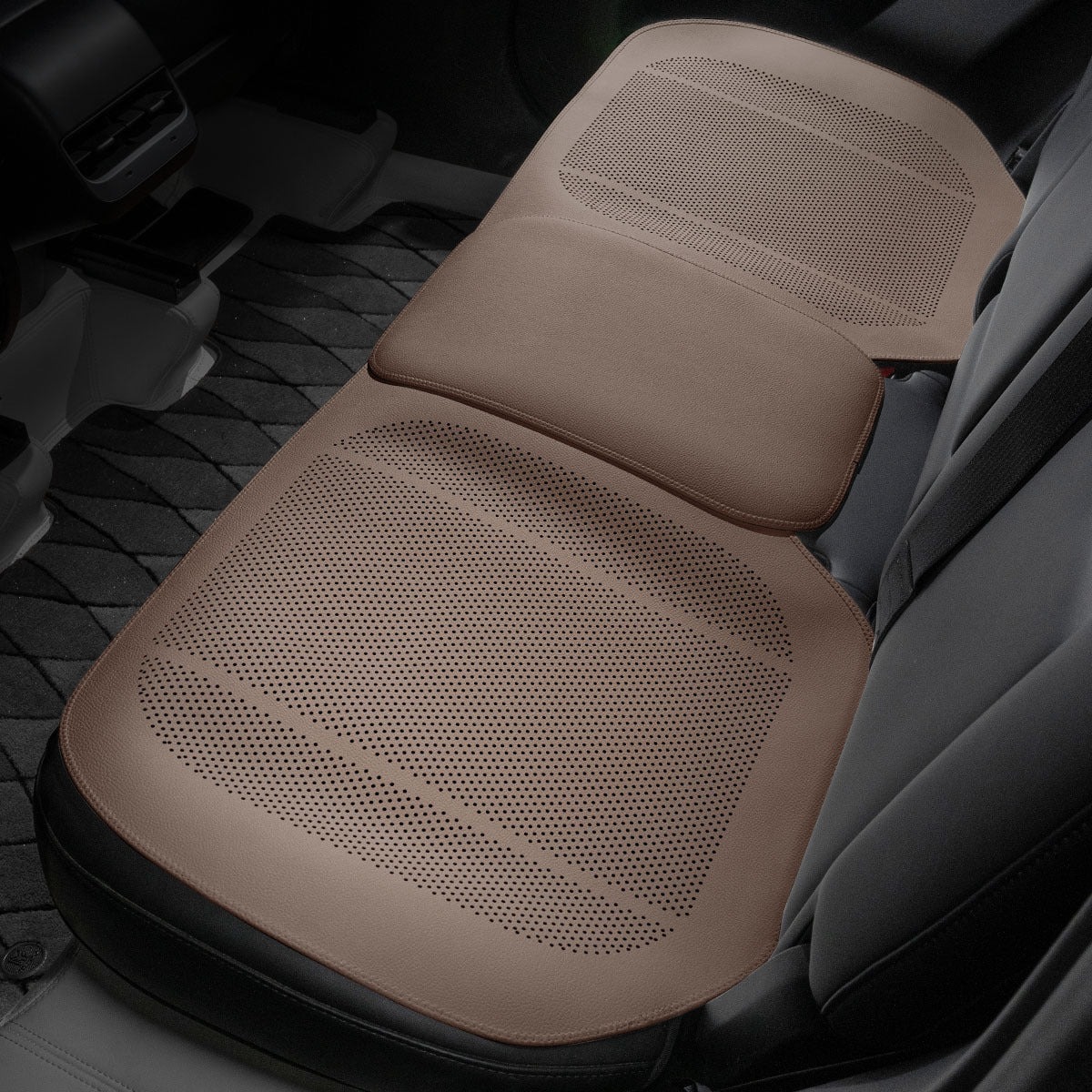 Teslula All-Wheather Leather Car Seat Covers for Tesla Model 3/Y/S/X