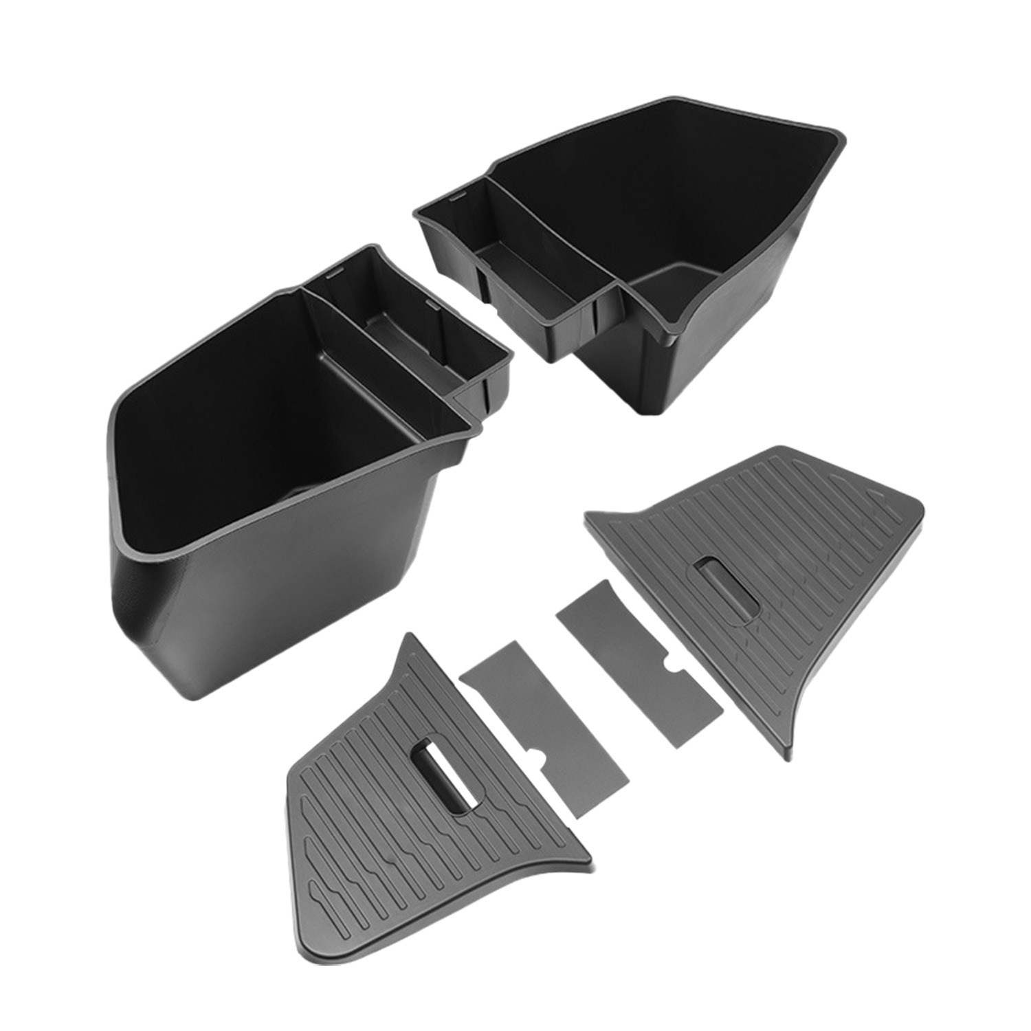 Teslula | Custom Fit Tesla Model Y Juniper Trunk Storage Boxes (2025-2026) - 6-Piece TPE Side Cargo Organizer Set