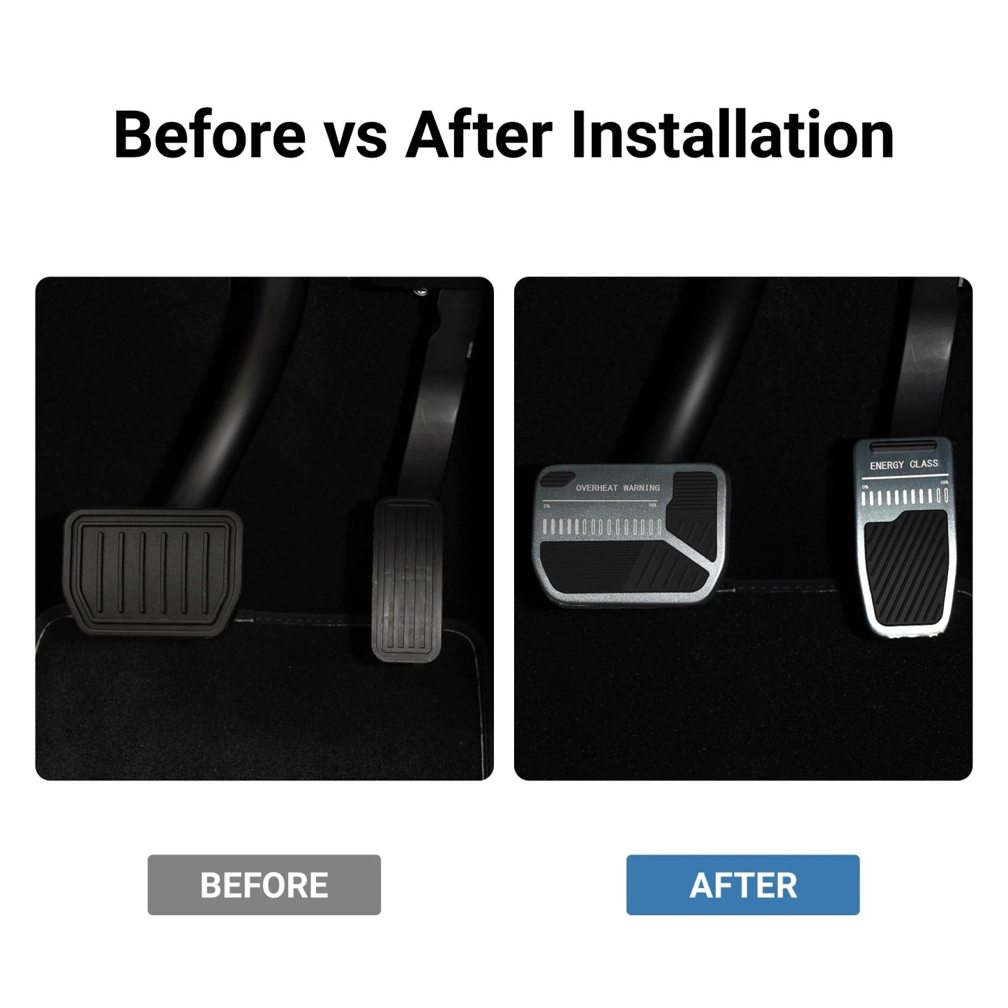 Teslula Anti-Slip Accelerator Brake Pedal Cover for Model 3 / Model Y