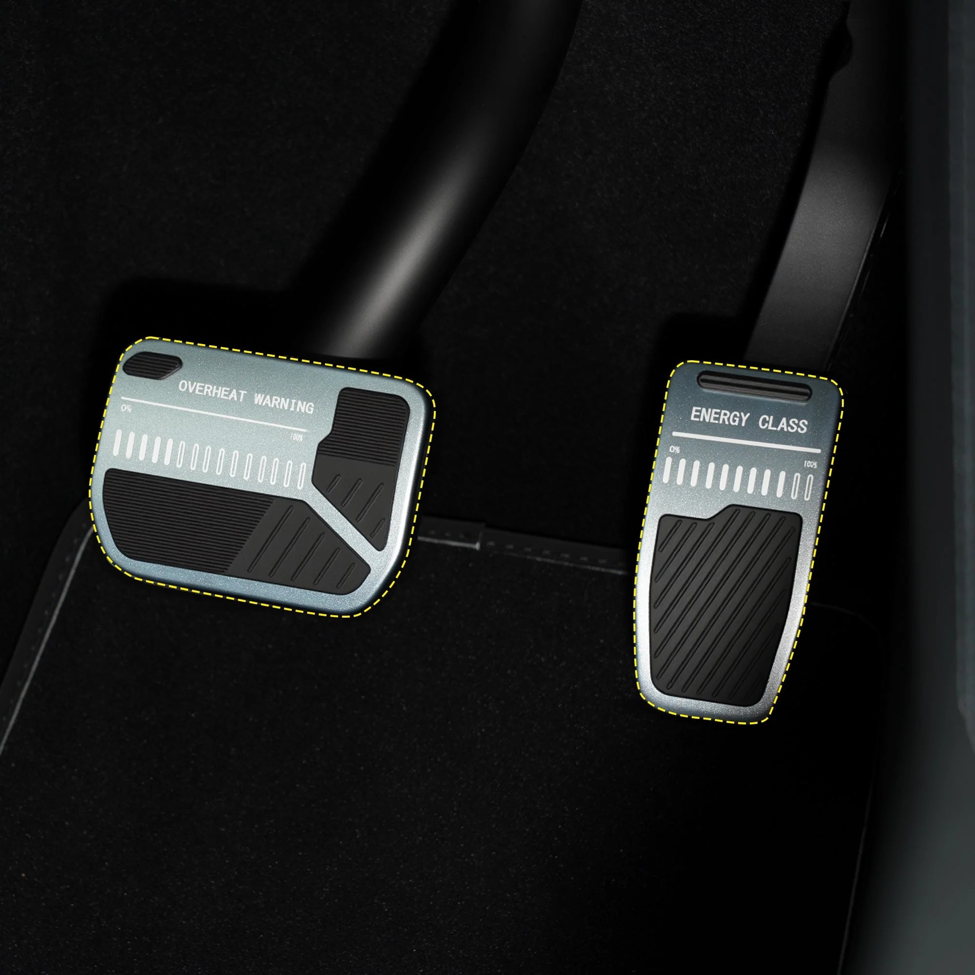 Teslula Anti-Slip Accelerator Brake Pedal Cover for Model 3 / Model Y