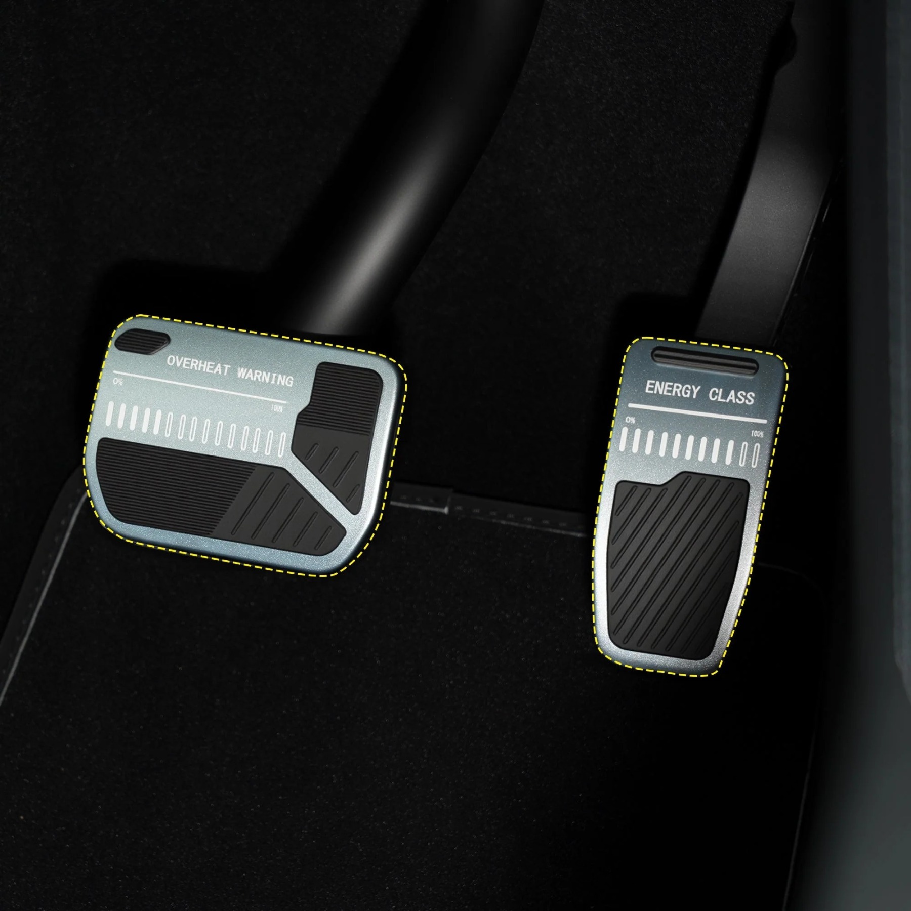 Teslula Anti-Slip Accelerator Brake Pedal Cover for Model 3 / Model Y