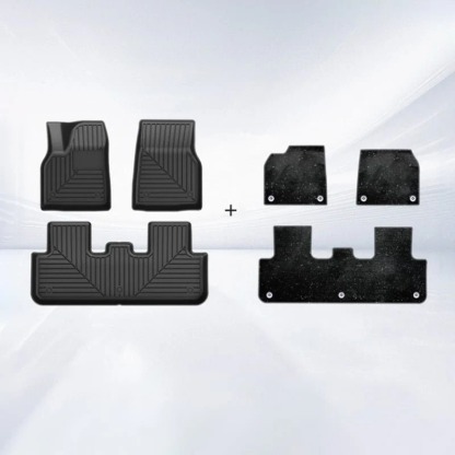 Teslula TPE+Carpet Double Layer Floor Mats for Model Y Juniper