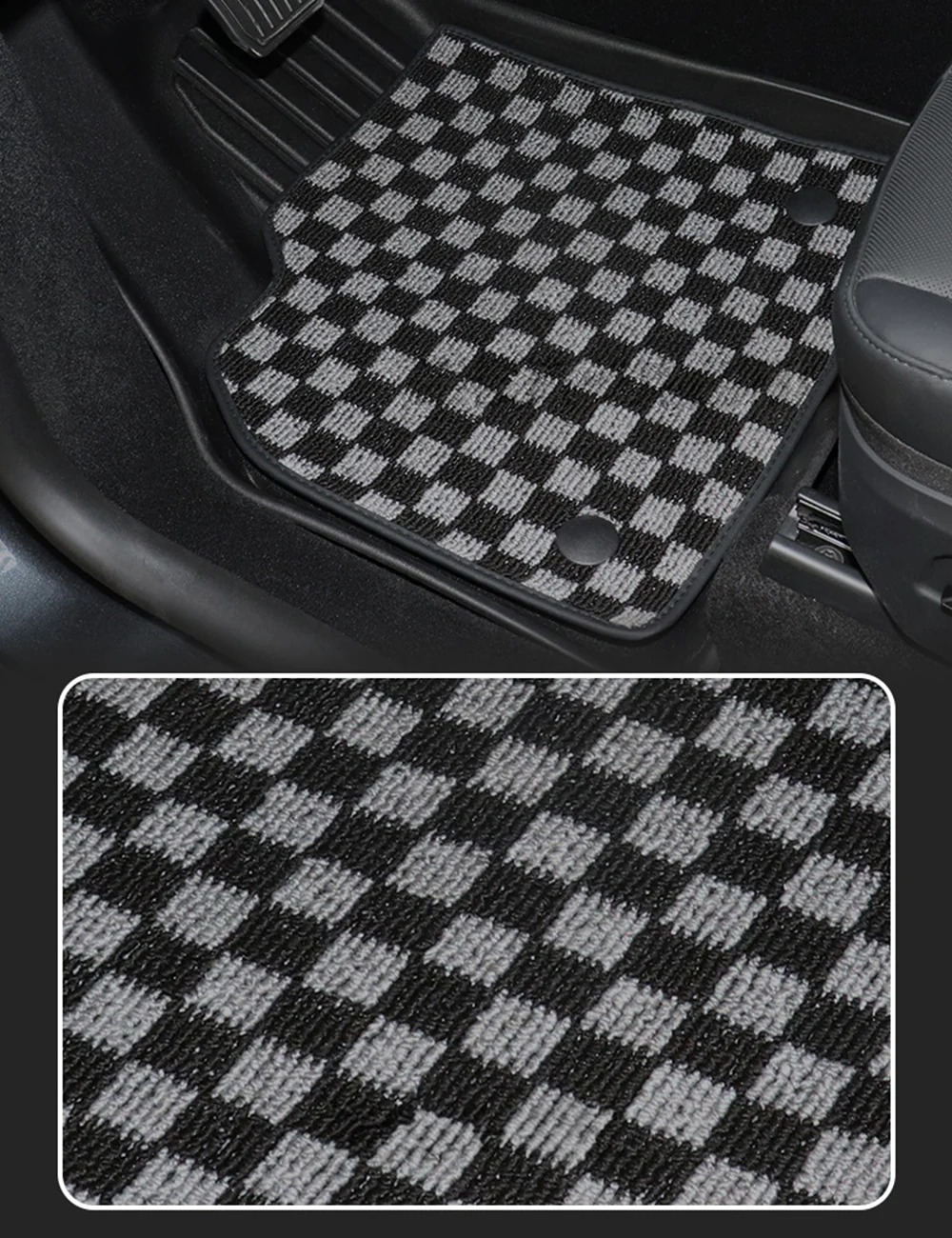 Teslula TPE+Carpet Double Layer Floor Mats for Model Y Juniper