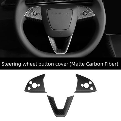 Teslula Carbon Steering Trim for Tesla Model 3 Highland 2024+