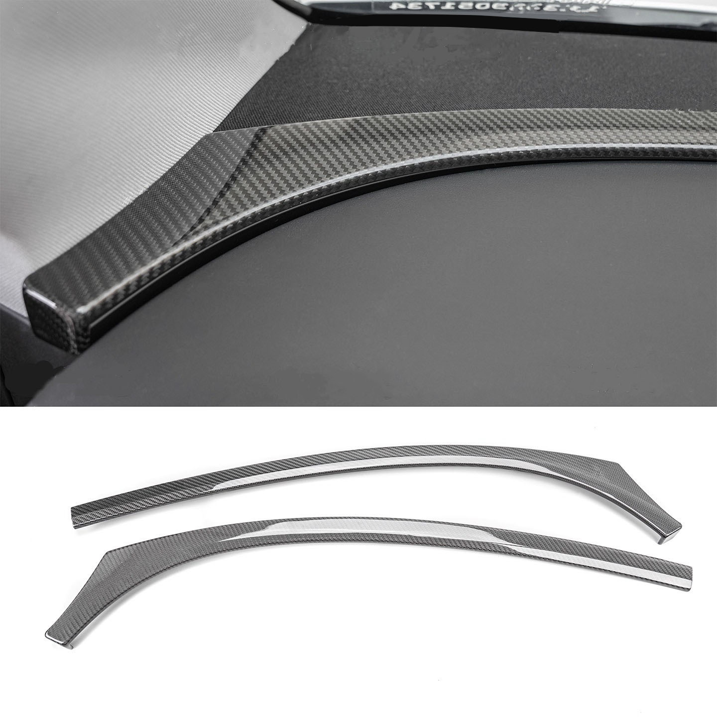 Teslula Dry Carbon Dashboard Cover for ModelY Juniper - Carbon Fiber Interior Mods