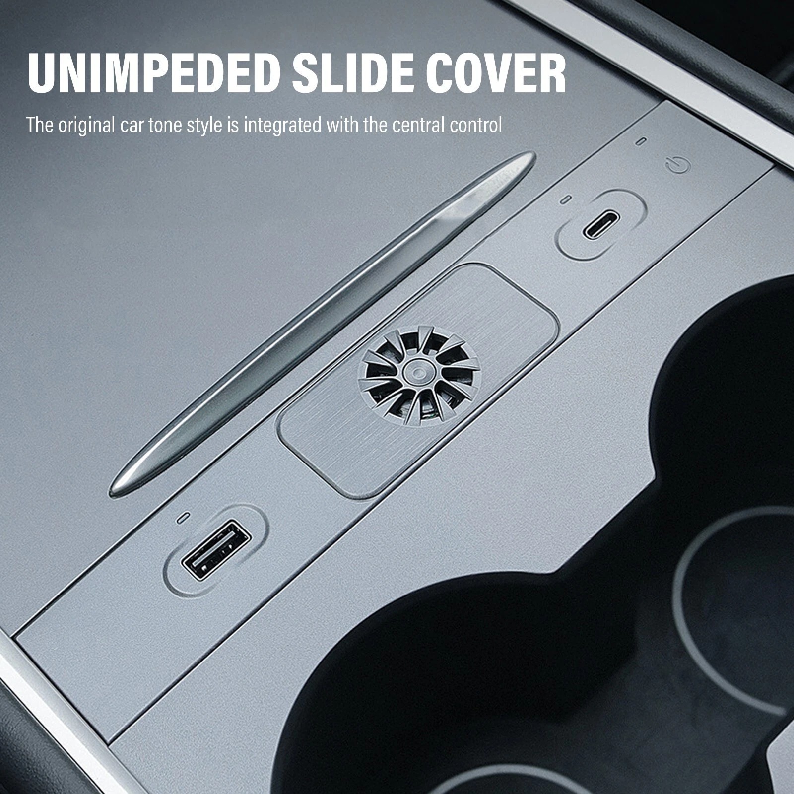 Teslula USB Hub for Tesla Model 3/Y,  Fast Charging Dock with Aromatherapy Diffuser