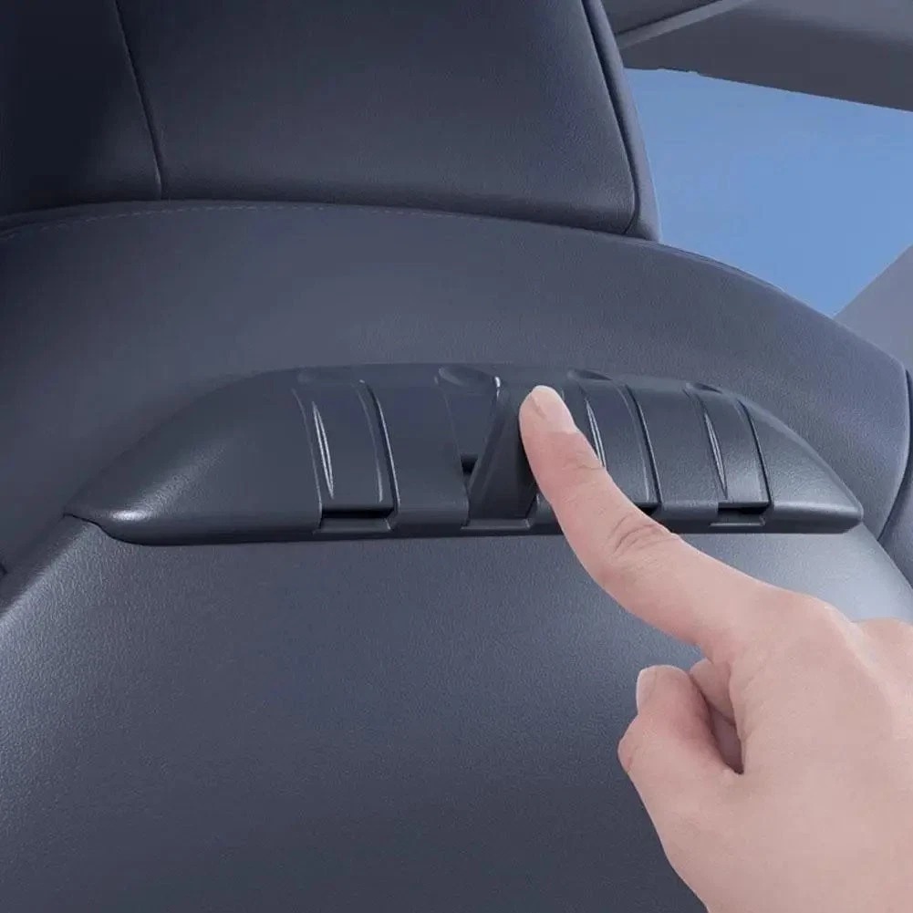 Tesla Model 3/Y Foldable Seat Hooks | 4-in-1 Bag Holder & Organizer
