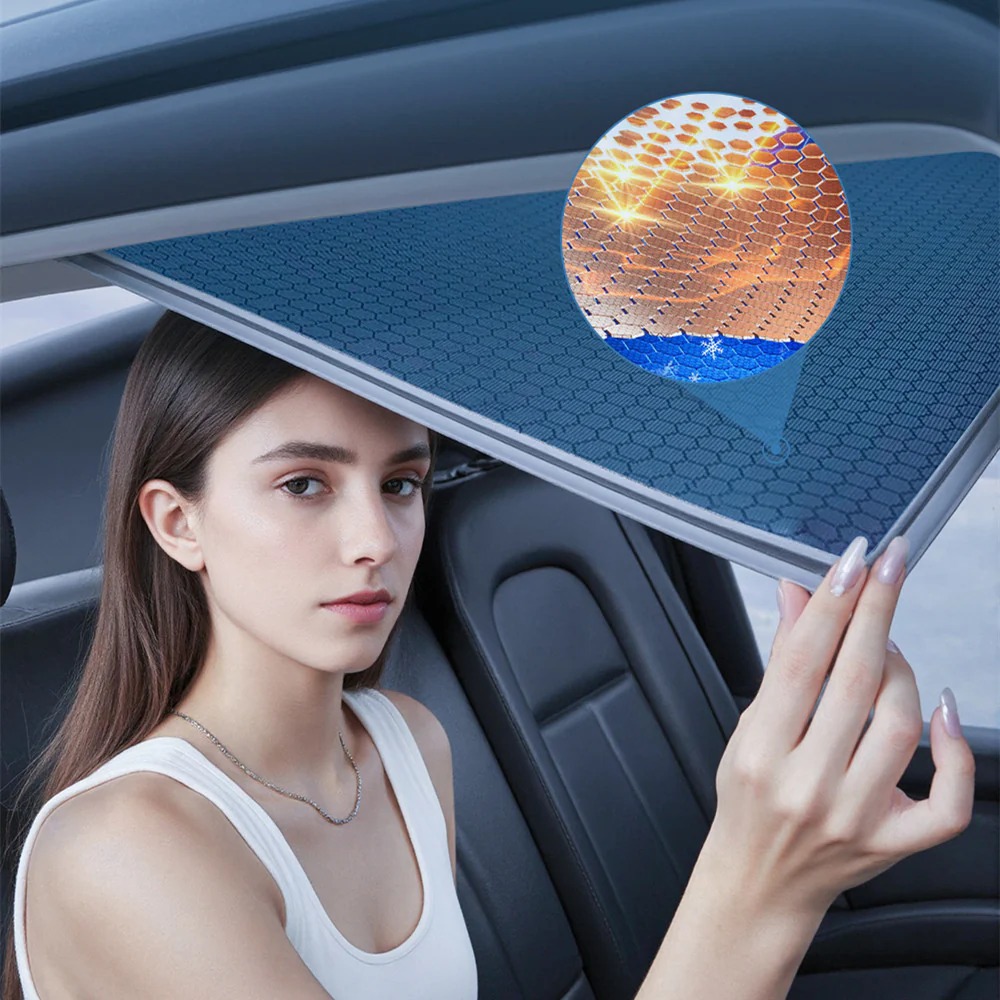 Teslula Front Windshield Sunshade for Tesla Model 3 / Model Y