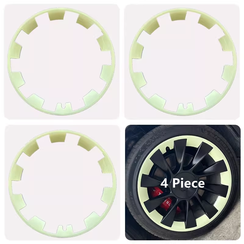 Tesla Model Y Juniper 20" Rim Protectors:ABS Hub Caps Set (4)|Teslula