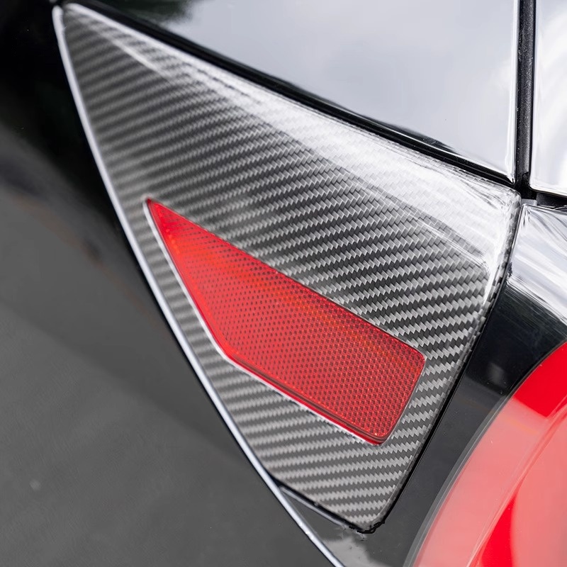 Teslula Carbon Charging Port Cover for Tesla Model 3/Y-Cap-Carbon Fiber Mods