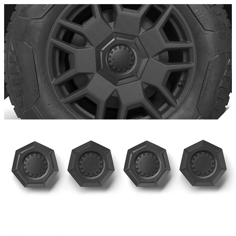 Teslula Center Hub Caps for 20" Cyber Wheels for Cybertruck