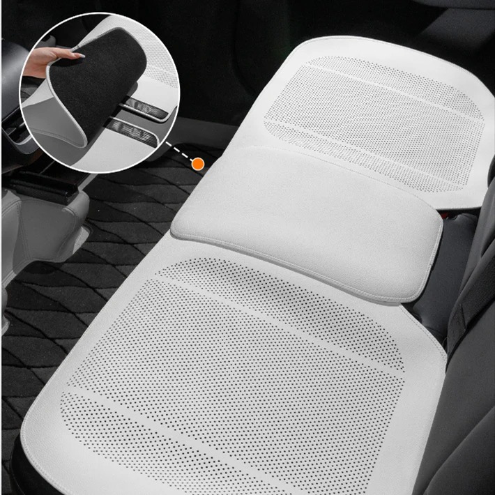 Teslula All-Wheather Leather Car Seat Covers for Tesla Model 3/Y/S/X