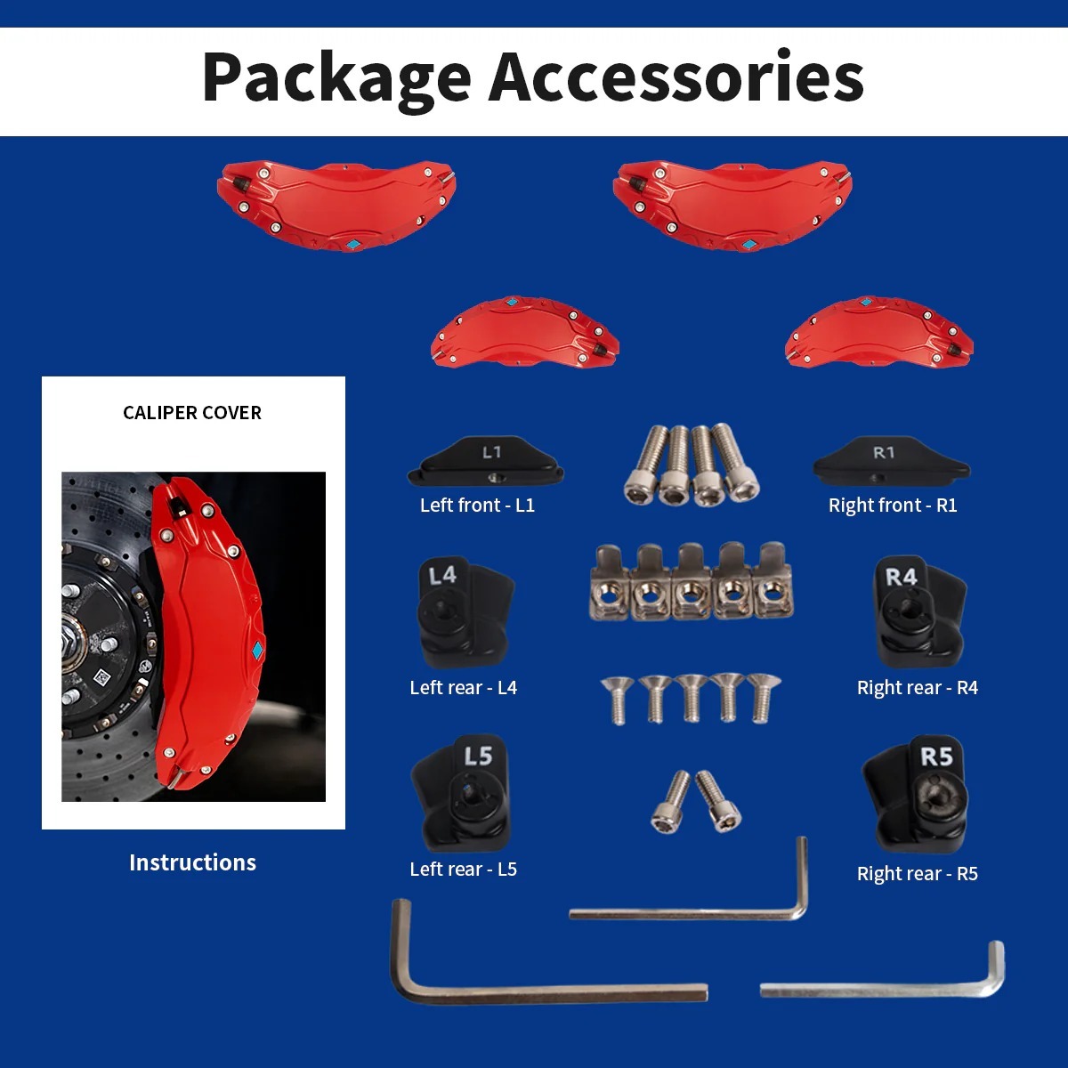 Teslula Big Brake Caliper Covers for Tesla Model Y 2017-2025 - 19"/20"