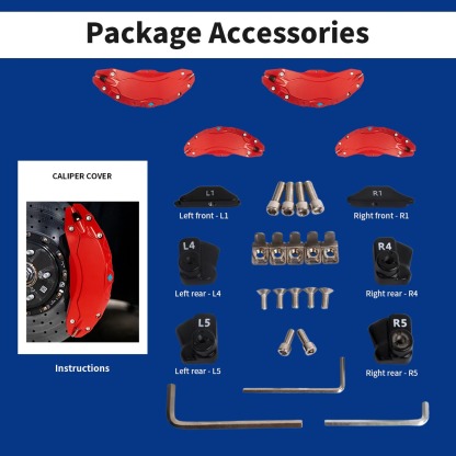 Teslula Big Brake Caliper Covers for Tesla Model Y 2017-2025 - 19"/20"