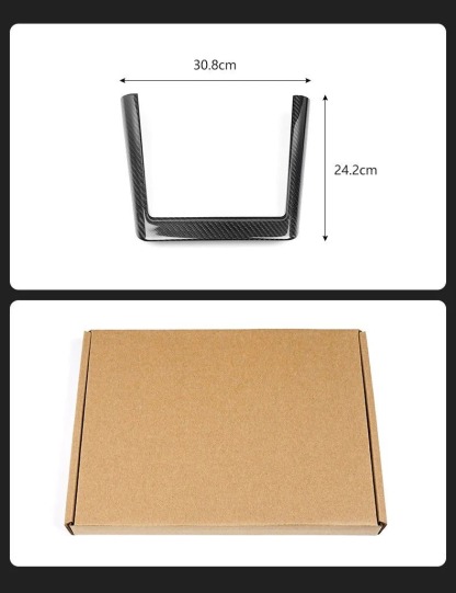 Teslula Dry Carbon Charger Frame for New Model Y & Model 3 Highland