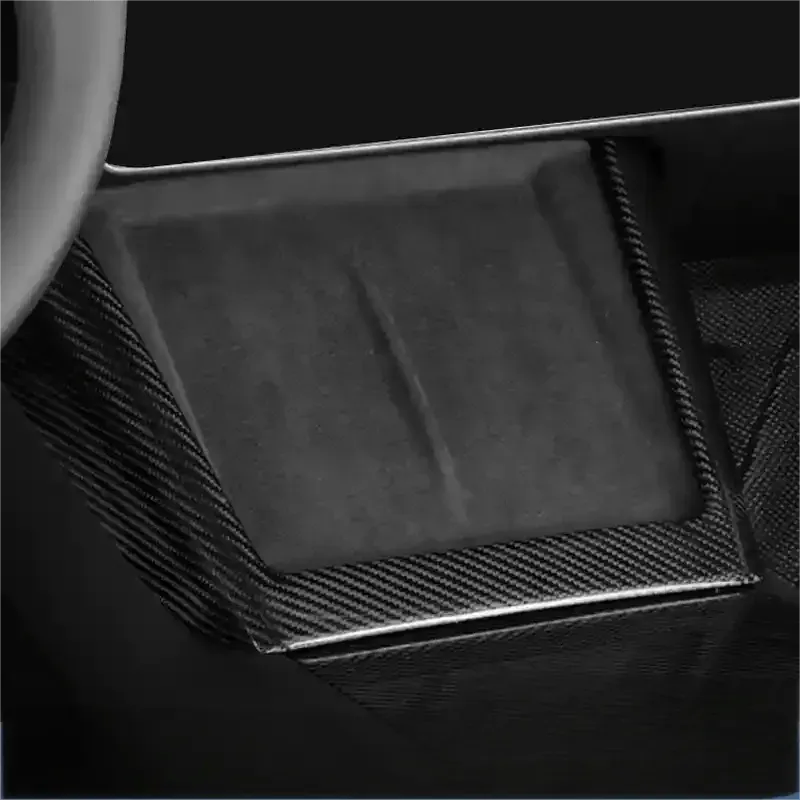 Teslula Dry Carbon Charger Frame for New Model Y & Model 3 Highland