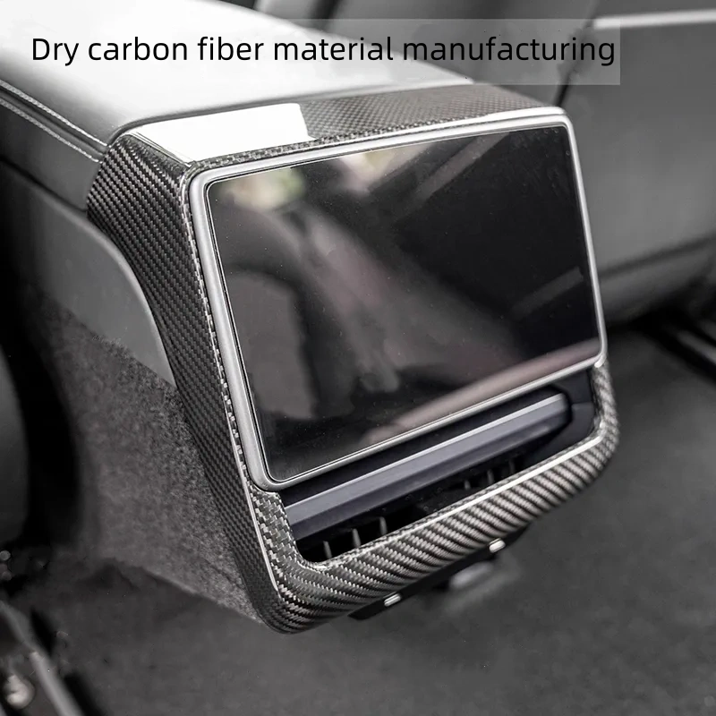 Teslula Carbon Rear Vent Covers for Model 3/Y - Carbon Fiber Mods