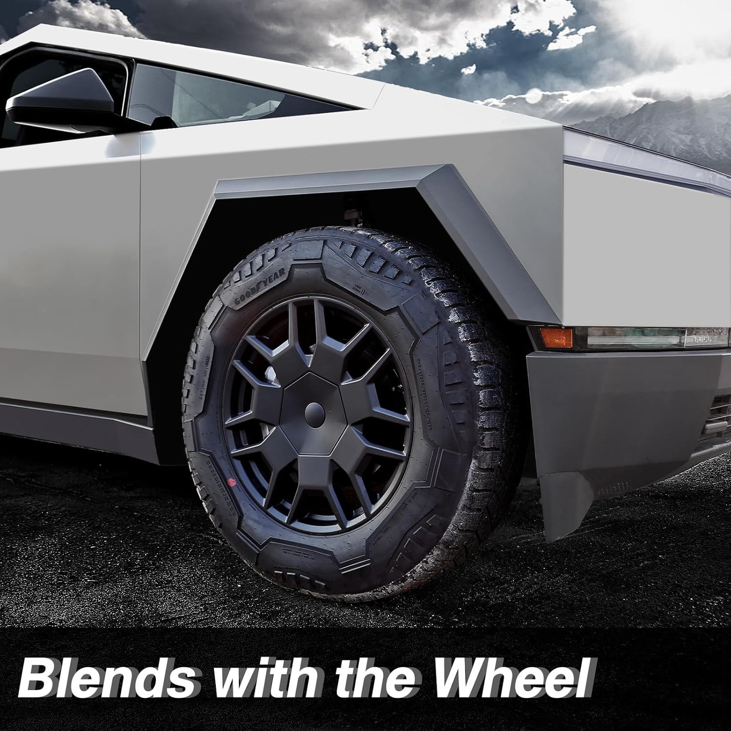 Teslula Center Hub Caps for 20" Cyber Wheels for Cybertruck