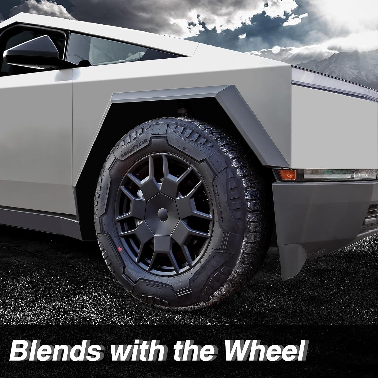 Teslula Center Hub Caps for 20" Cyber Wheels for Cybertruck