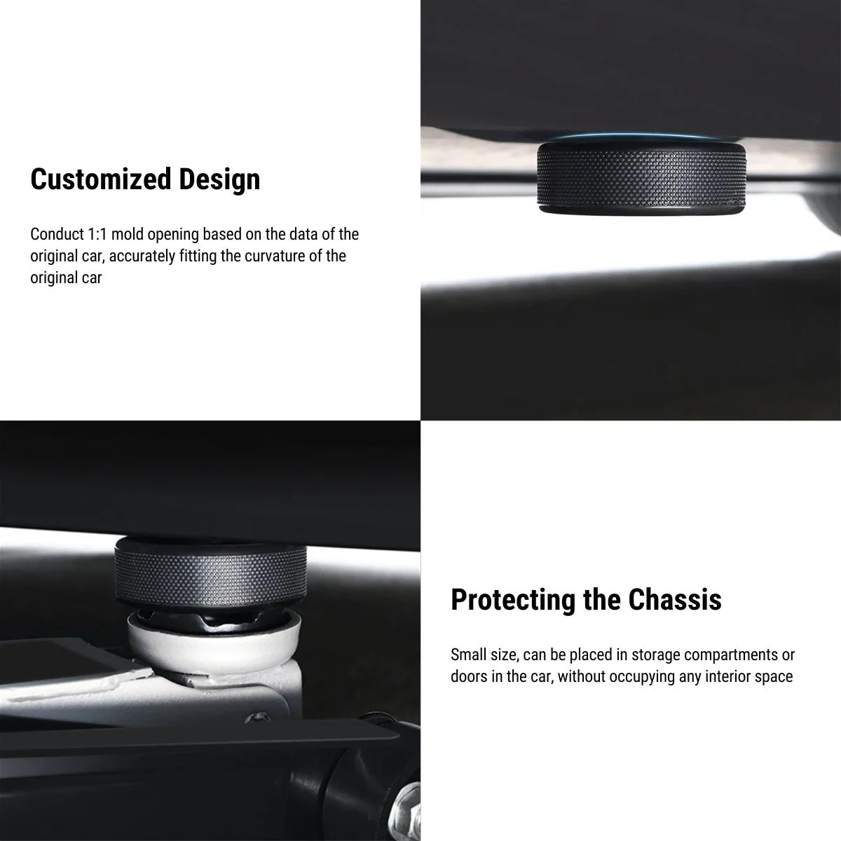 Teslula Jack Pad Adapters for Tesla - Battery Protection Set (4-Pack)