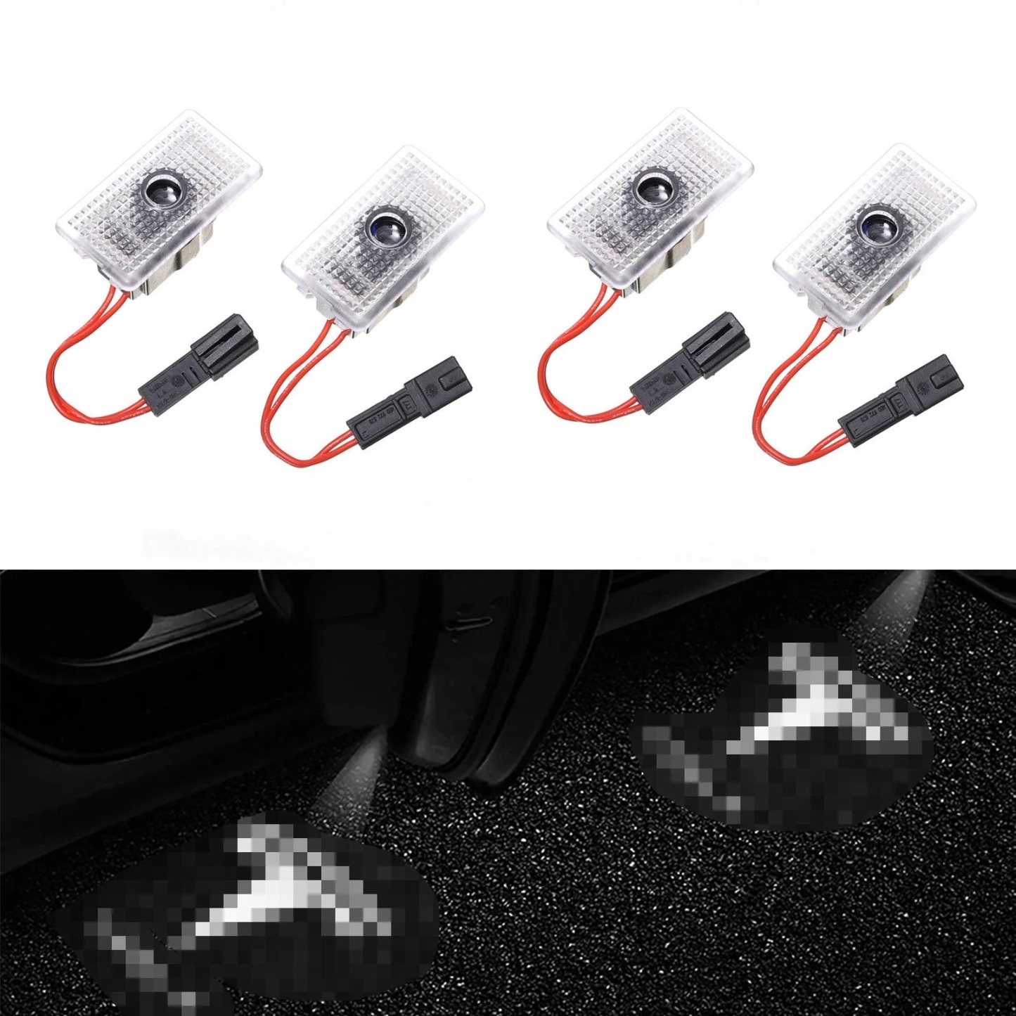 Teslula LED Puddle Lights for Tesla - Logo Projector Door Lights