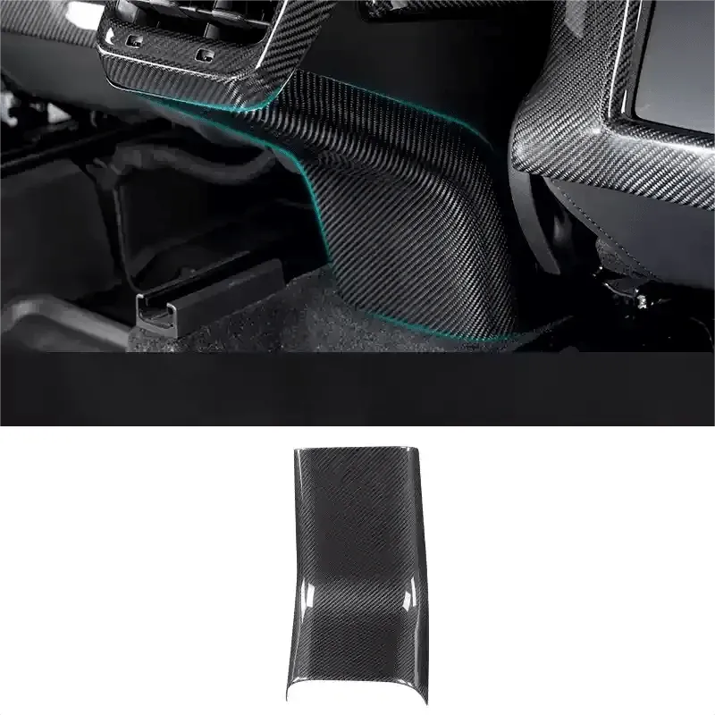 Teslula Model 3 / Y Backseat Center Console Base Cap-Carbon Fiber Mods