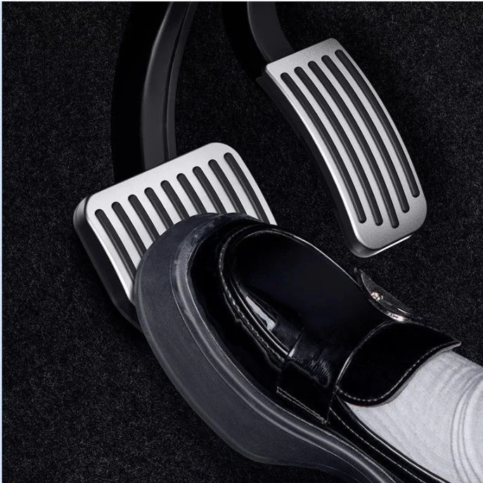 Teslula Performance Pedal Covers for Tesla Model 3/Y - Anti-Slip Aluminum