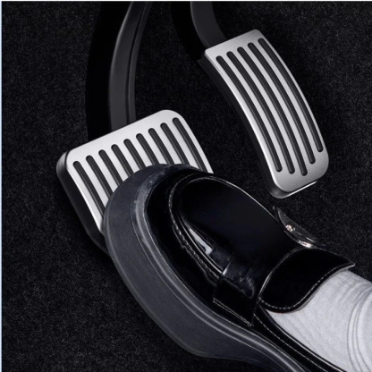 Teslula Performance Pedal Covers for Tesla Model 3/Y - Anti-Slip Aluminum