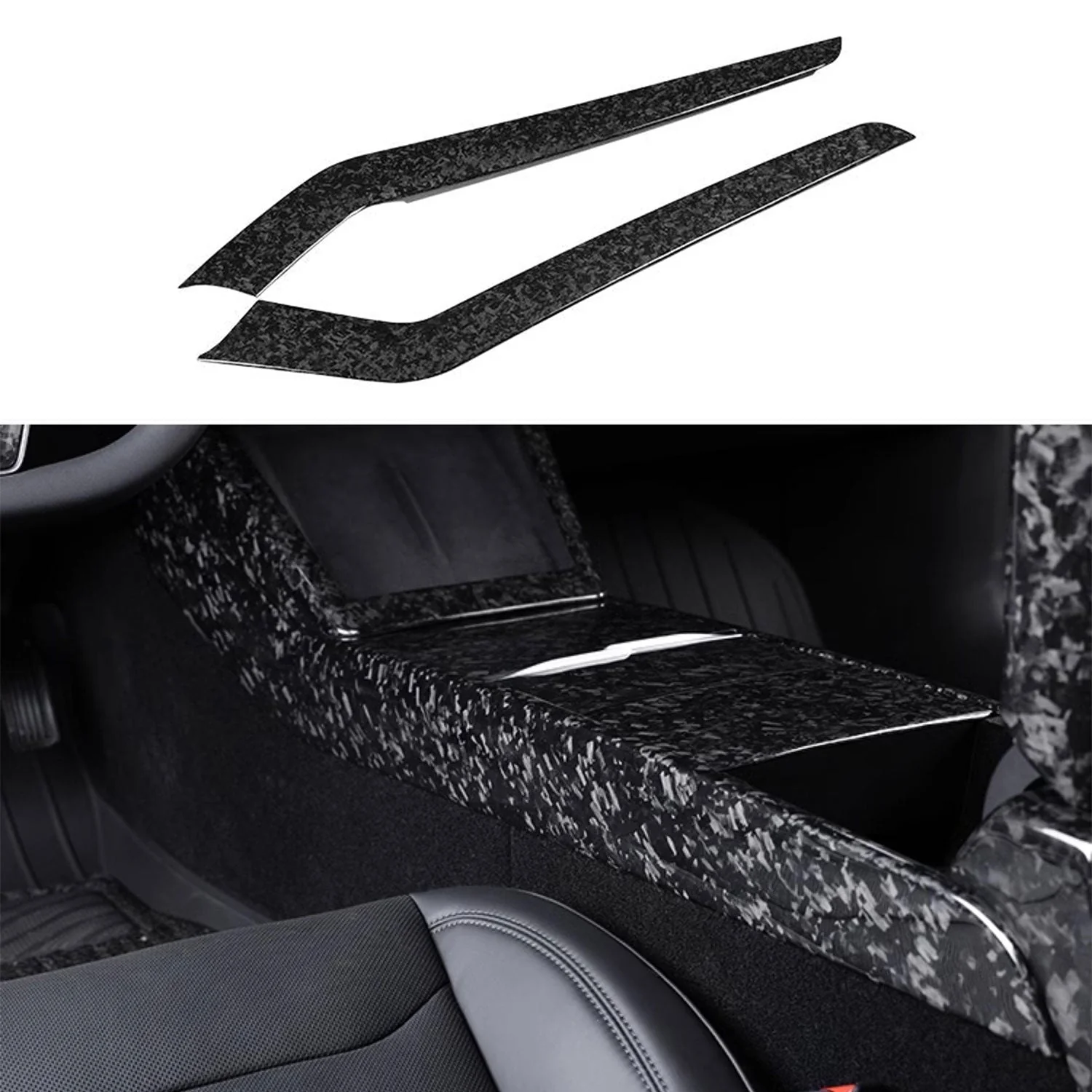Teslula Dry Carbon Side Panels for Model 3/Y - Scratch-Protection Set