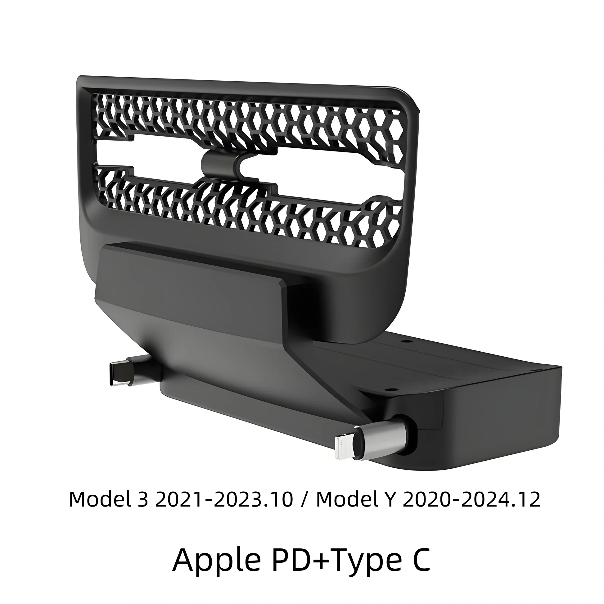 Teslula Rear Central Control Air Outlet Expansion Dock for Tesla Model 3/Y