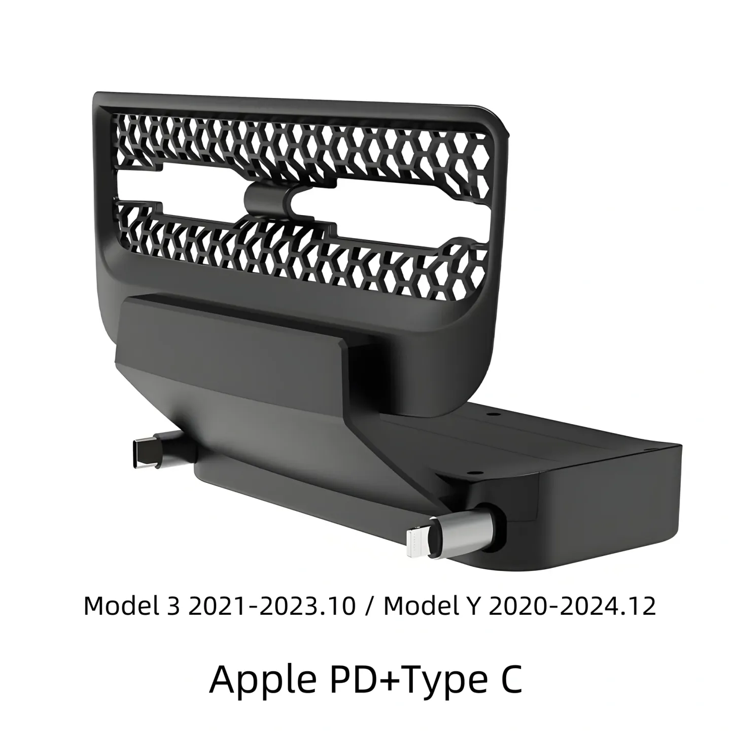 Teslula Rear Central Control Air Outlet Expansion Dock for Tesla Model 3/Y