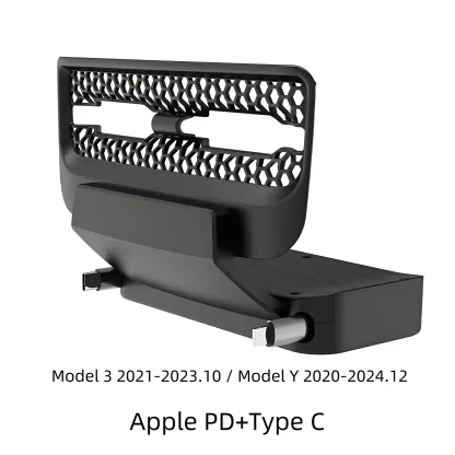 Teslula Rear Central Control Air Outlet Expansion Dock for Tesla Model 3/Y