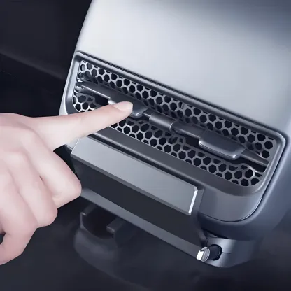 Teslula Rear Central Control Air Outlet Expansion Dock for Tesla Model 3/Y