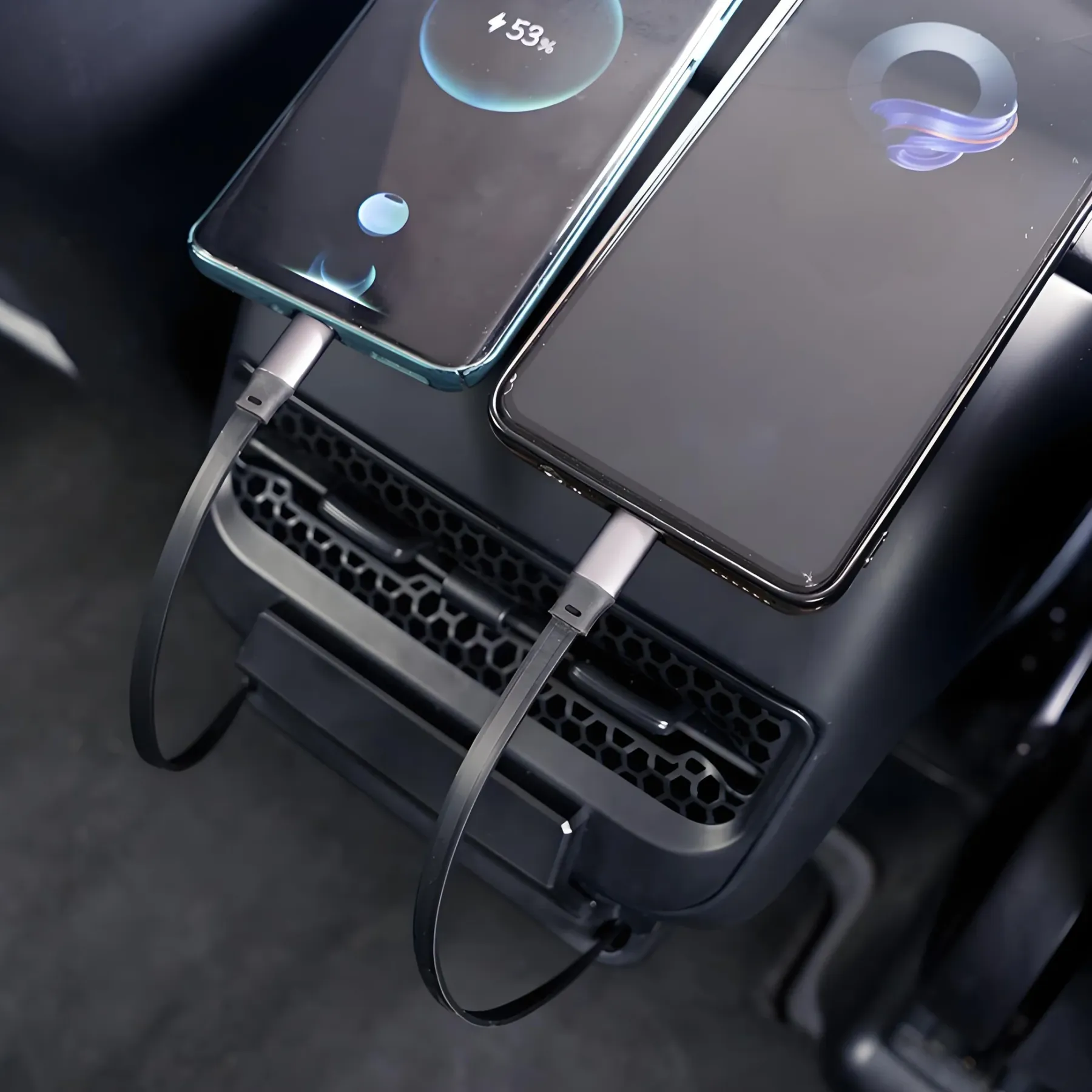 Teslula Rear Central Control Air Outlet Expansion Dock for Tesla Model 3/Y