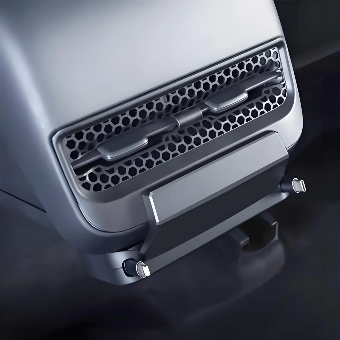 Teslula Rear Central Control Air Outlet Expansion Dock for Tesla Model 3/Y