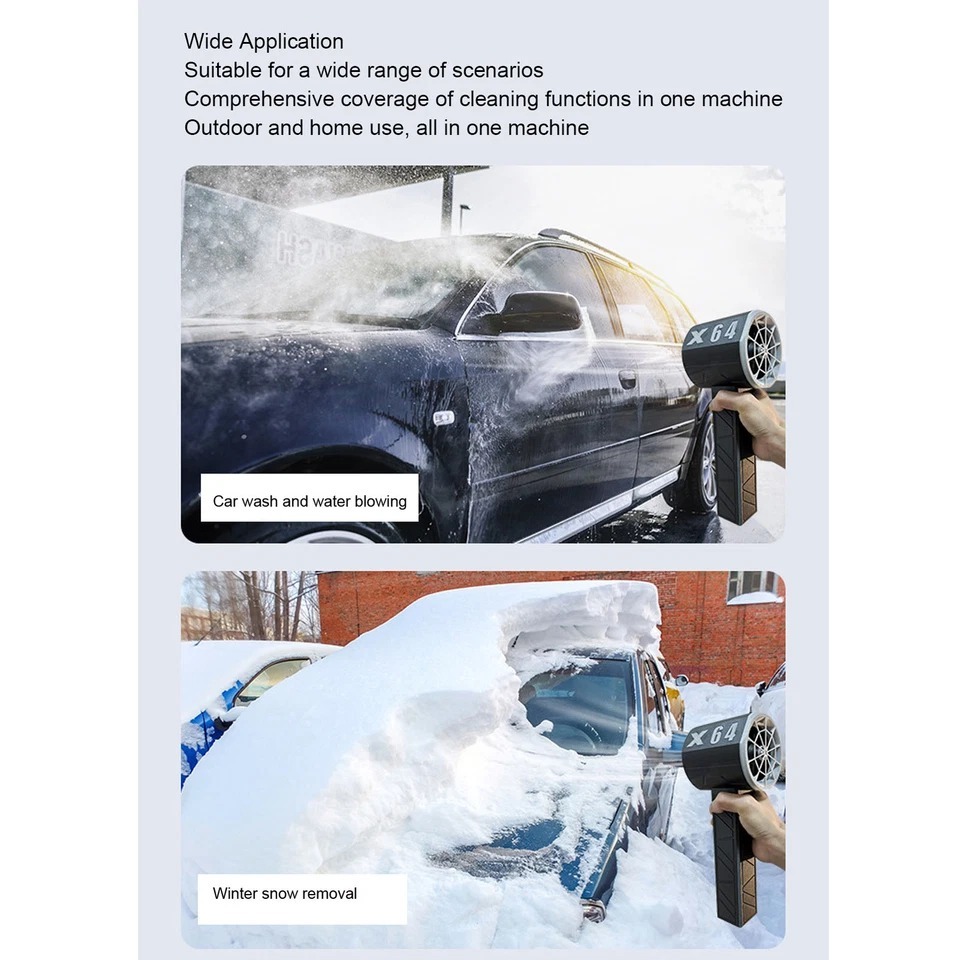 Teslula Turbo Blower - 8000mAh Cordless Dust Remover for Car & Home